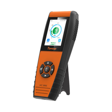 Temtop LKC-1000C Portable CO Detector with TFT Color LCD Screen, USB Data Export, Calibration, and Adjustable Alarm Threshold
